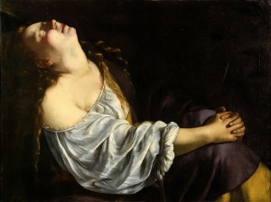 Marie-Madeleine en extase - Artemisia Gentileschi