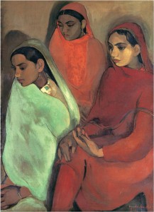 Amrita Sher Gil - Group of Three Girls